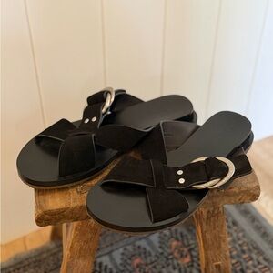 Rag & Bone Black Suede Sandals